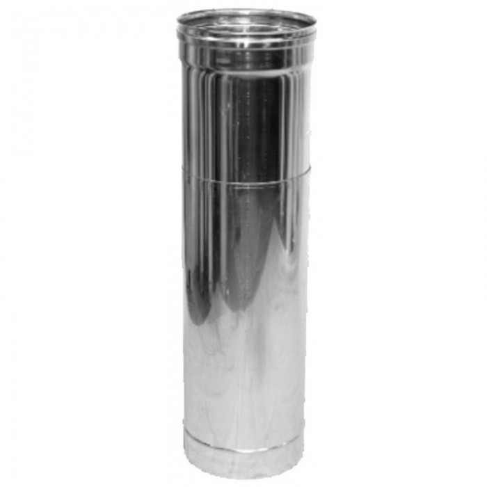 Труба-удлинитель дымох. нерж. Версия Люкс L-0,3-0,5 м D-300 мм толщ. 0,6 мм