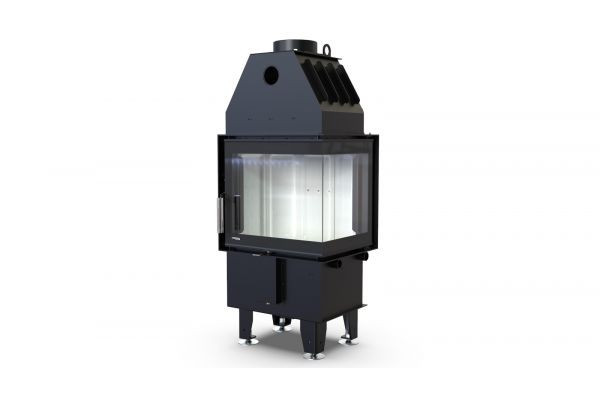 Топка DEFRO HOME INTRA XSM BP MINI, 8кВт, 500/465/412 мм, угловое стекло справа